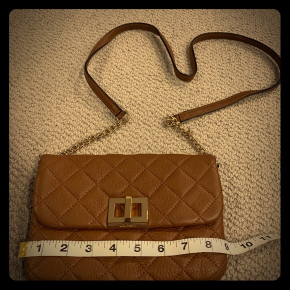 Calvin Klein Handbags - Calvin Klein quilted soft brown and gold purse!